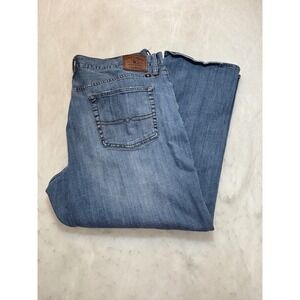 Lucky Brand 181 Relaxed Straight Jeans Mens 42 x 30 Blue Denim